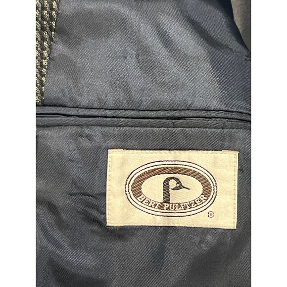 Vintage Bert Pulitzer HOUNDSTOOTH Tweed Wool Blend Sport Coat Jacket Men's 42 - Picture 9 of 16